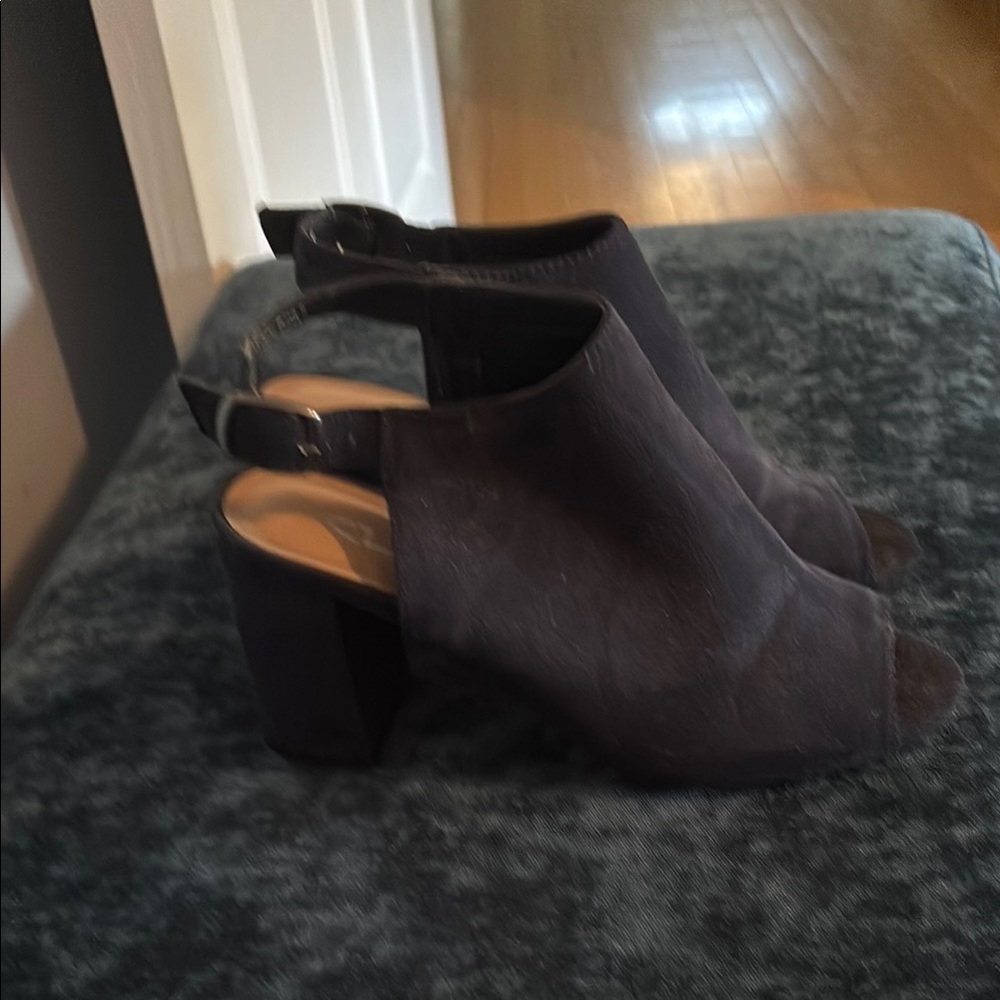 CL by Laundry Dark Peep-Toe Heels - Picture 2 of 6